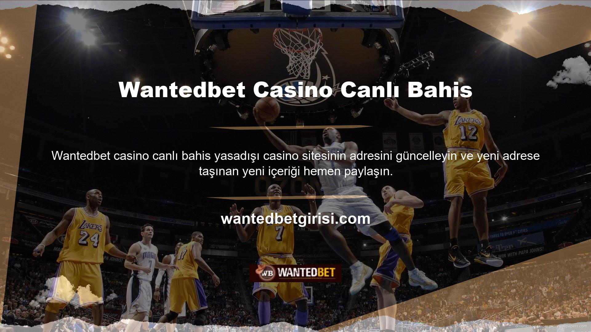 Wantedbet casino canlı bahis için lig ayarları yeni kayıtlı adres olarak onaylanmıştır