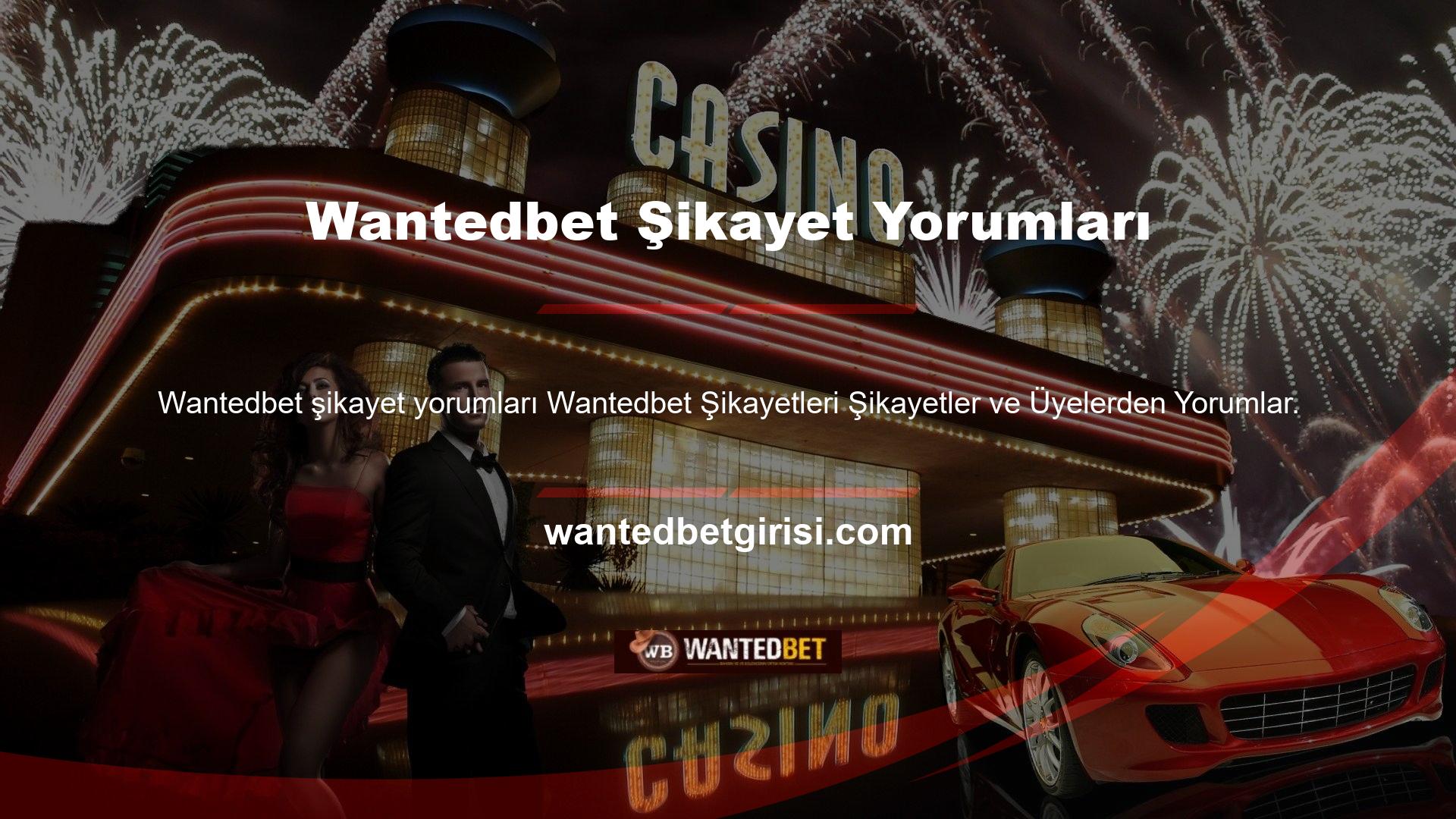 Wantedbet oyuncularımıza ve geri çekilmeyi veya çekilmeyi engellemeyen birkaç siteden birine önerdiğimiz güvenli bir çevrimiçi casino platformudur